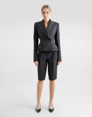 Jakna Dolce & Gabbana Double-breasted With Dg-branded Buttons Gray Siva | F27DJTFU287S8290, 1