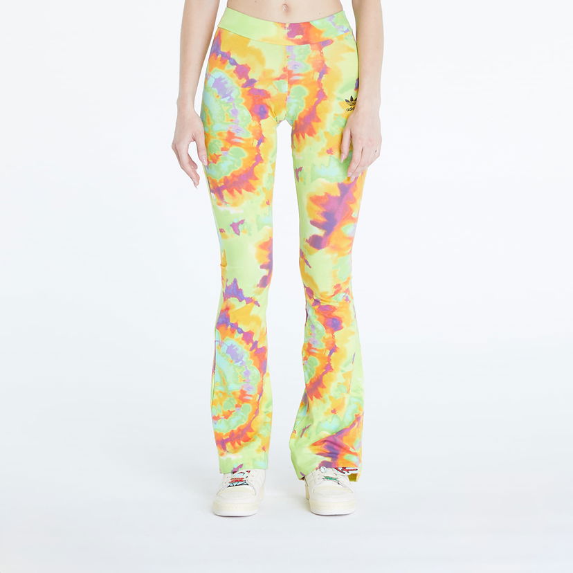 Hlače adidas Originals Tie-Dyed Flared Pant Rumena | IY7597