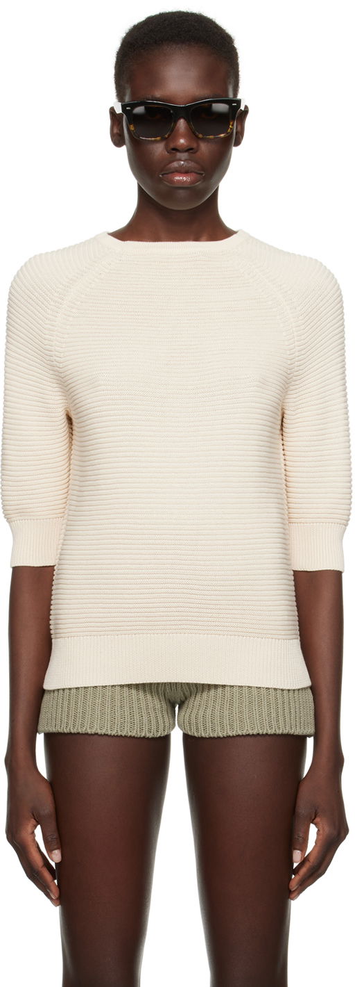 Pleteni pulover Max Mara Odilia Knit Sweater Bela | 2411361112600