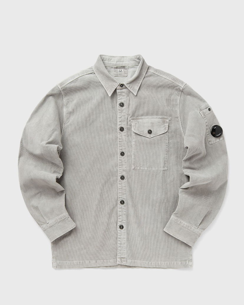 Srajce C.P. Company Long Sleeve Corduroy Shirt Siva | 19CMSH071A006410O-331