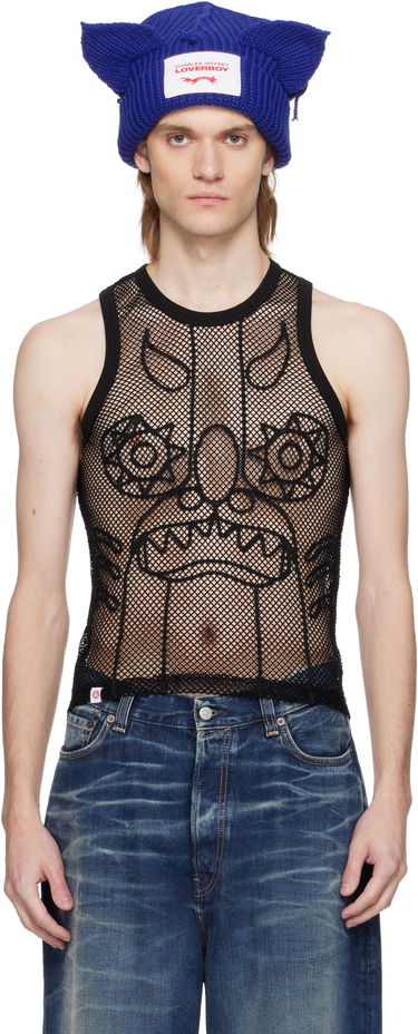 Majica brez rokavov Charles Jeffrey Loverboy Charles Jeffrey LOVERBOY Graphic Net Tank Top Modra | 54080301, 0
