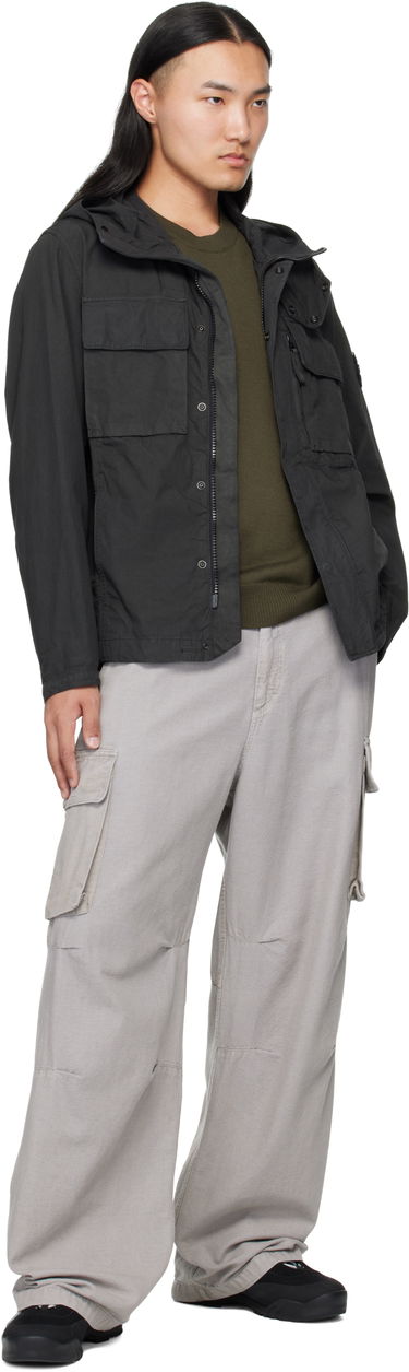 Jakna Stone Island Canvas Weave Cotton Jacket Črna | K2S15 Q100012 S0240, 4