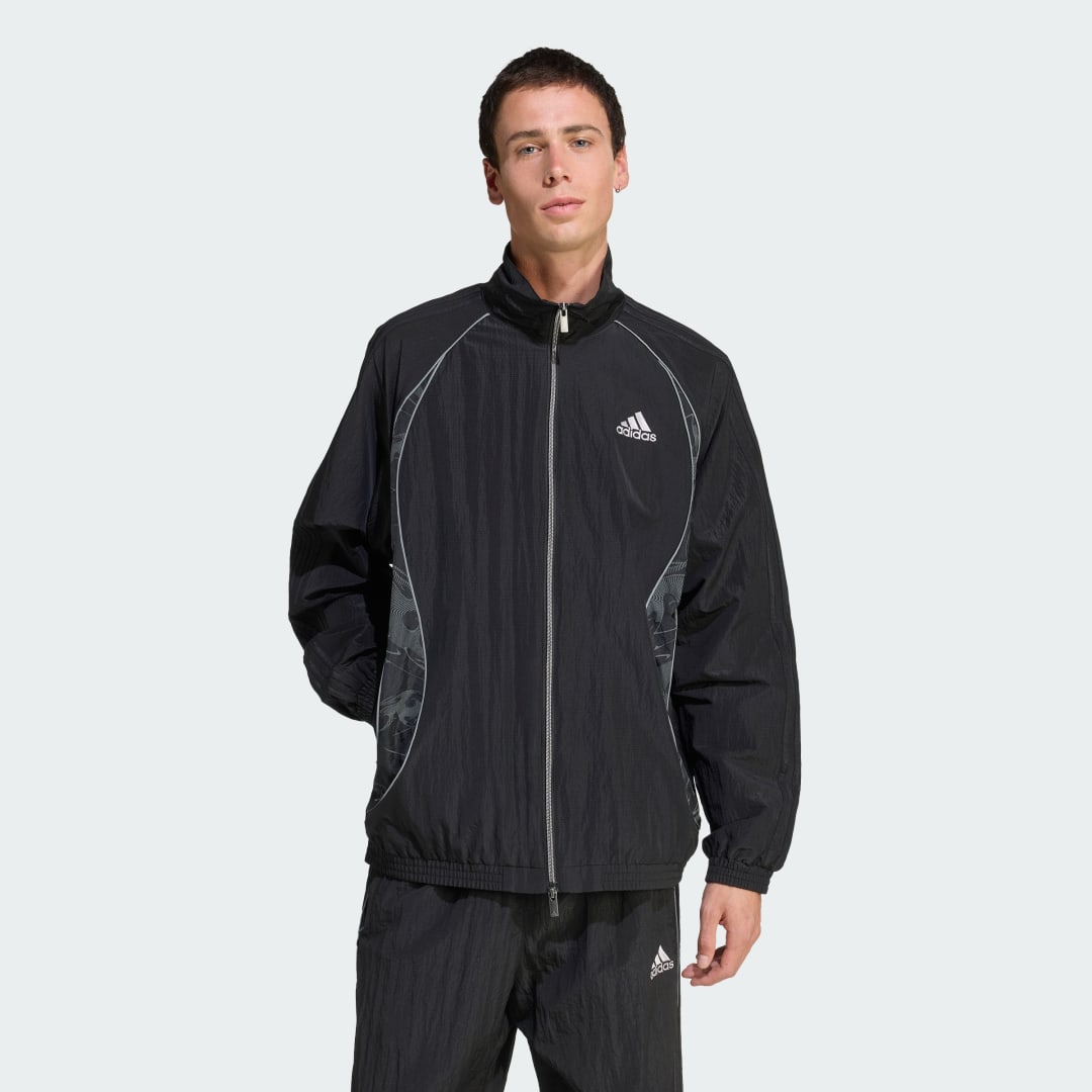Vetrovka adidas Performance Adilenium Season 4 Teamgeist Track Jacket Črna | KF8519, 0