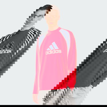 Pulover adidas Performance Mesh Long Sleeve Warm Up Top Rdeča | JD5376, 0