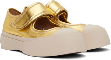 Oblačila Marni Marni Leather Mary Jane Ballerinas Rumena | SNZW003120 PR695, 3