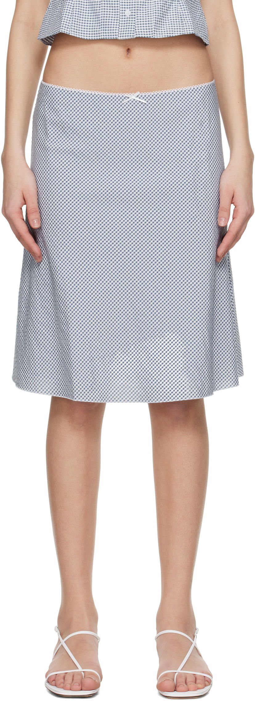 Krila GUIZIO Guizio Paloma Midi Skirt Siva | S25338W152