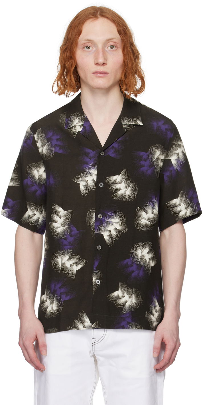 Srajce Paul Smith Paul Smith Abstract Print Shirt Črna | M1R-905U-M02229-79