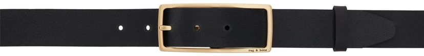 Pasovi rag & bone Rebound Leather Belt Črna | WJW19H1016LU16
