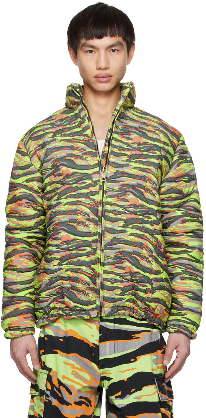 Puhovka ERL ERL Camo Down Jacket Zelena | ERL06C003, 0