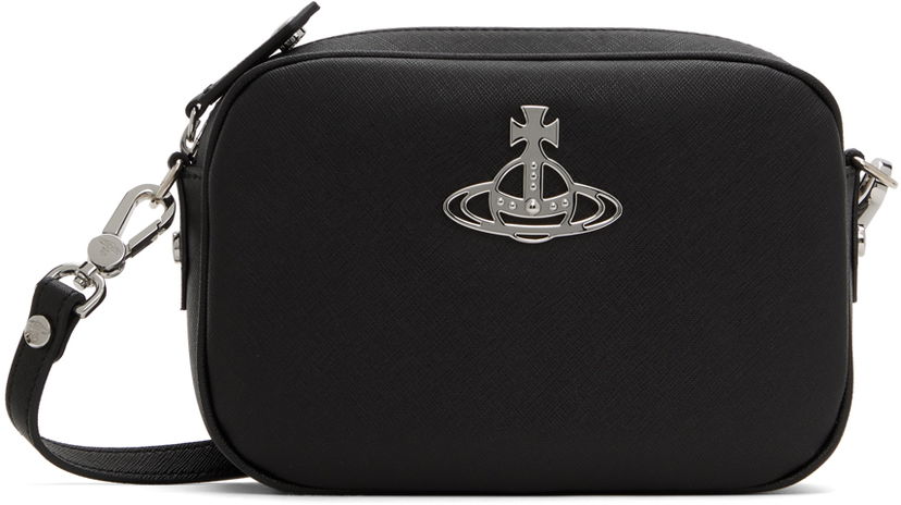 Torba za čez ramo Vivienne Westwood Vivienne Westwood Anna Camera Bag Črna | 48020003U-S000B-