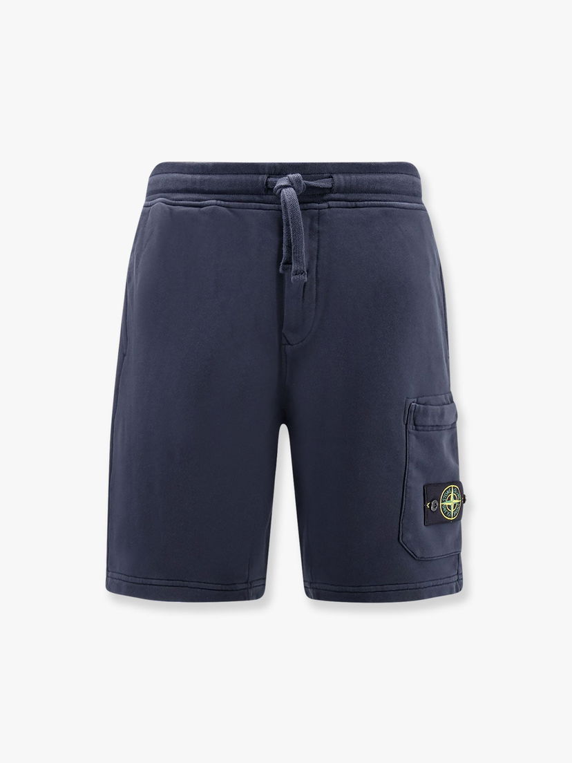 Kratke hlače Stone Island Men's Blue Cotton Bermuda Shorts with Patch Pocket Mornarica | K1S156200012S0051V0020
