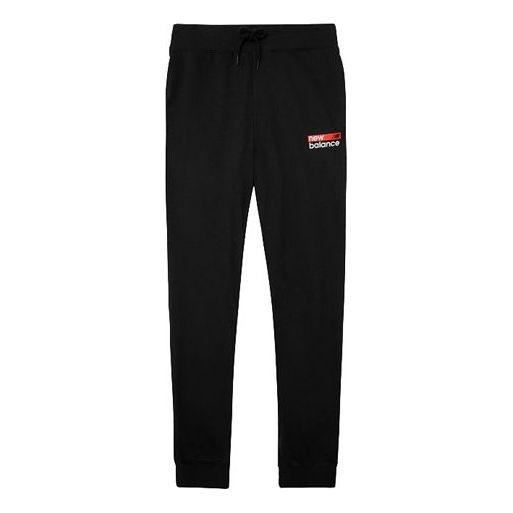 Trenirka New Balance Logo Print Sweatpants Črna | MP03905-BM