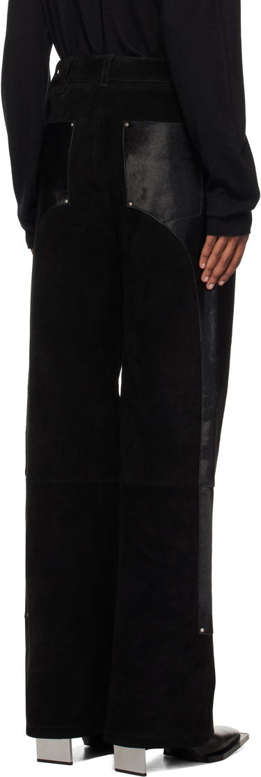 Hlače HELIOT EMIL Carpenter Suede Pants Črna | AW24_W_10_176_BLK01, 2