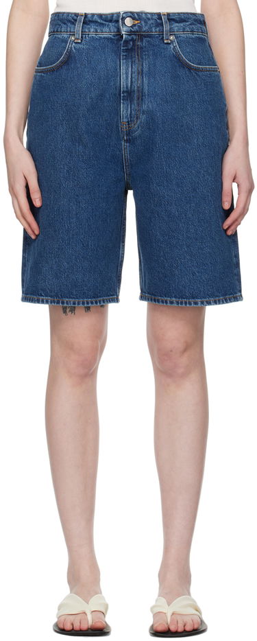 Kratke hlače Loulou de Saison Loulou de Saison Isu Denim Shorts Modra | ISU, 0