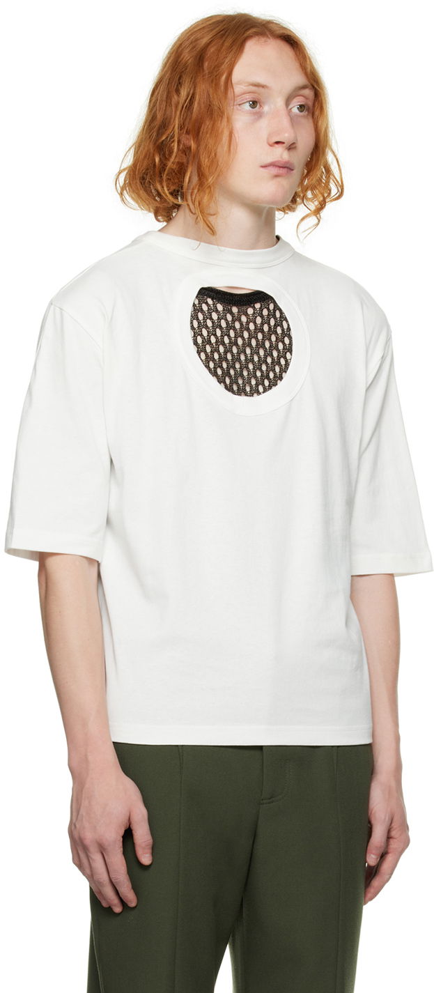 Majica Dion Lee Cutout Detail T-Shirt Bela | C3077F22, 1