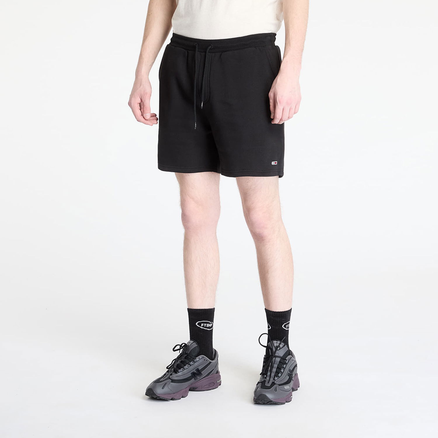 Kratke hlače Tommy Hilfiger Tommy Jeans S Flag Beach Shorts Črna | DM0DM21931 BDS, 0