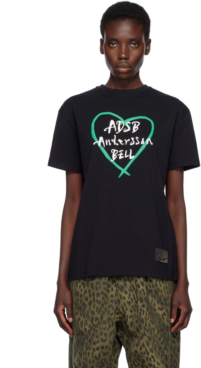 Majica Andersson Bell Andersson Bell Heart Kelly Logo T-Shirt Črna | atb1290u