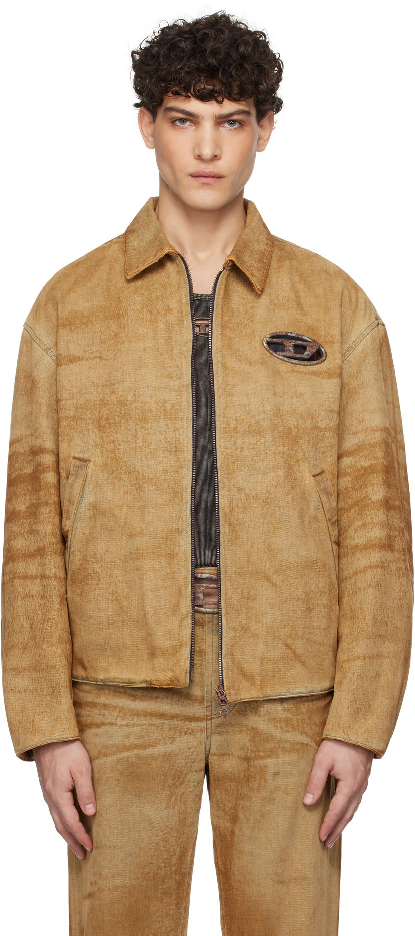 Jakna Diesel Vintage Denim Jacket Rjava | A15903-0AJET-01