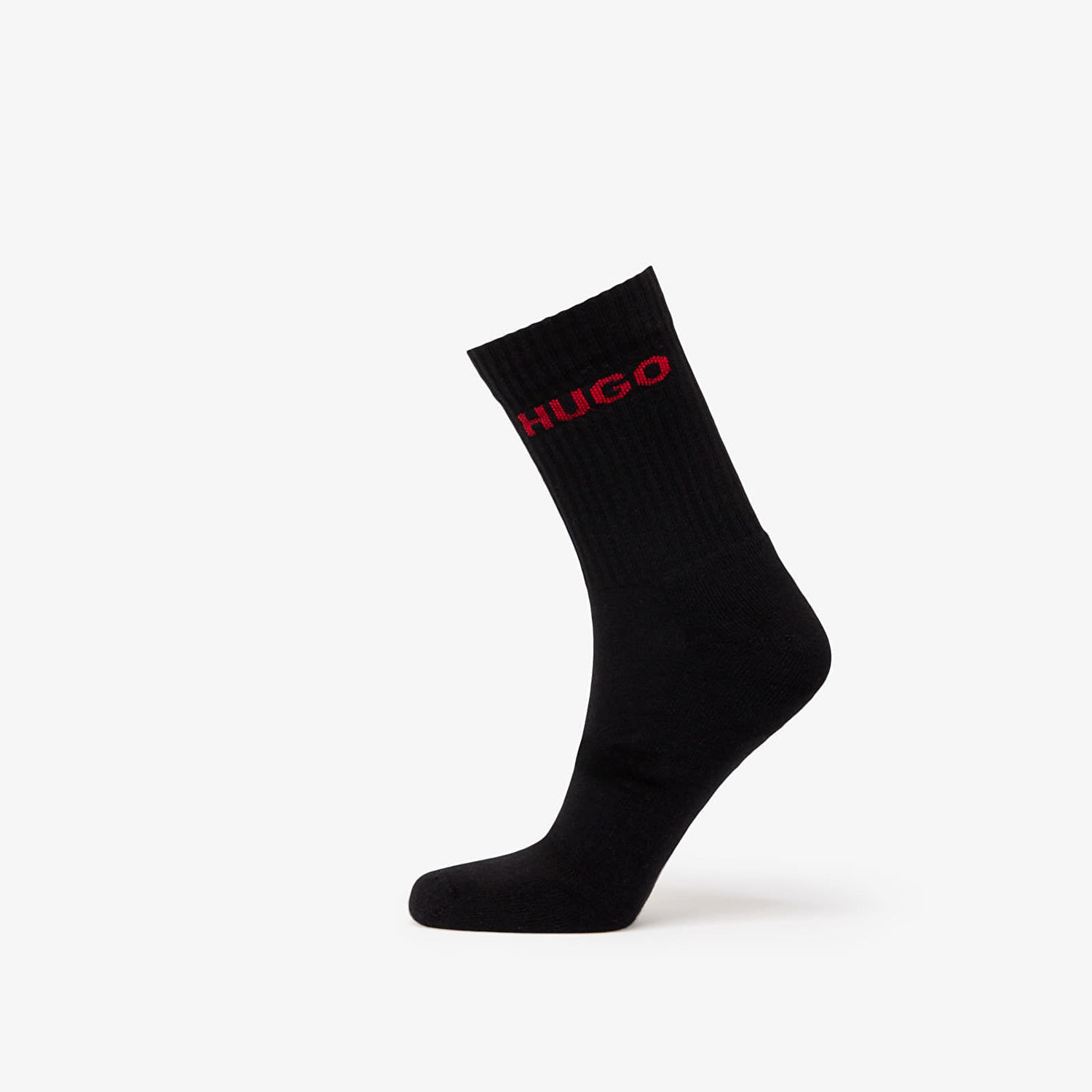 Nogavice BOSS Hugo Rib Logo Sock 6-Pack Black Črna | 50510187-001, 1