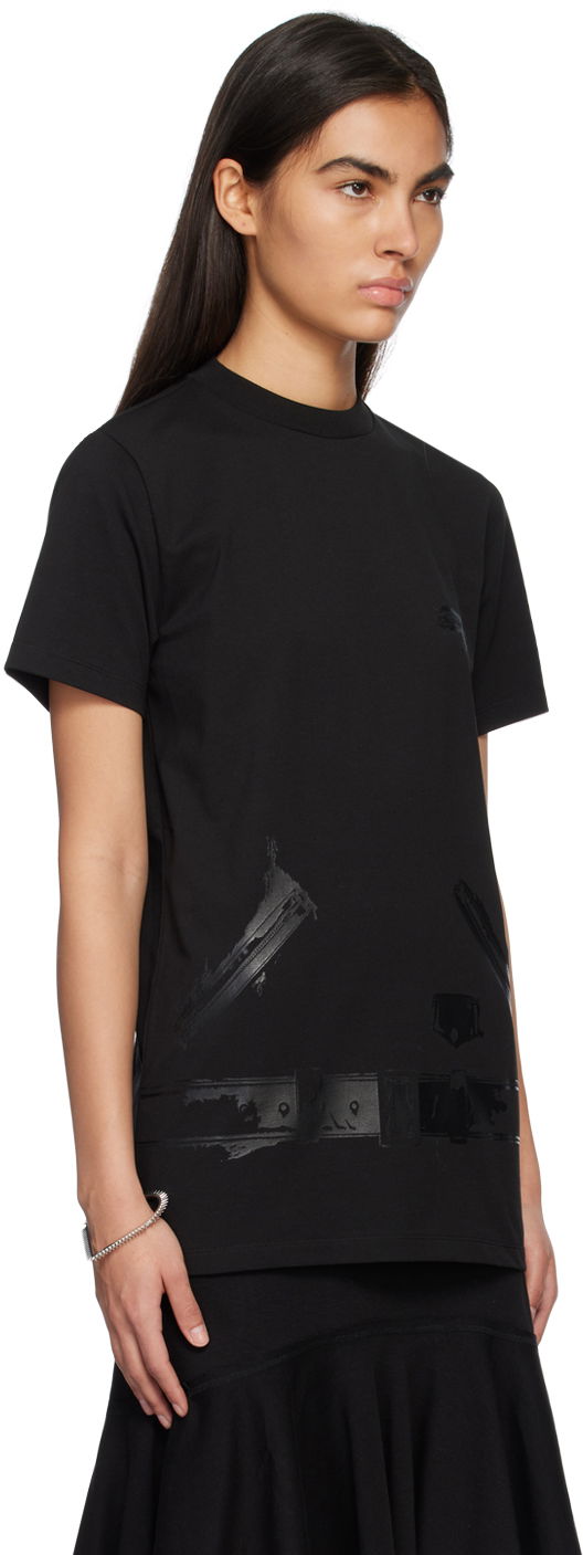 Majica We11done Graphic Print T-shirt Črna | WD-TT1-23-798-U-BK, 1