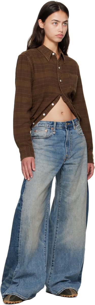 Kavbojke R13 R13 Insert D'Arcy Loose Jeans Modra | R13WD192-D347A, 3