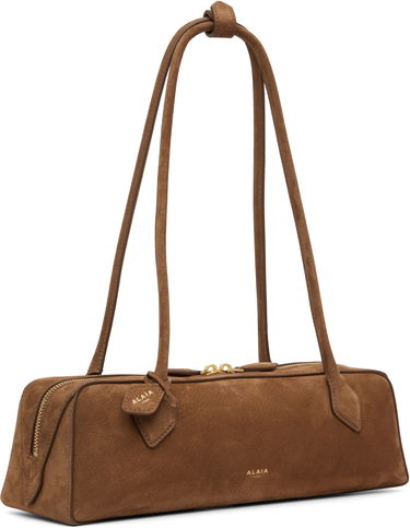 Torba za čez ramo Alaïa 'Le Teckel' Medium Suede Bag Rjava | AA1S06033CA214, 3