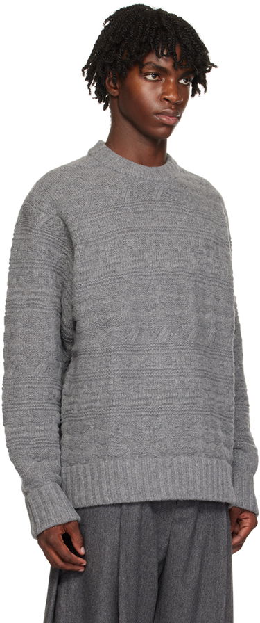 Pleteni pulover ADER ERROR Oversized Sweater Siva | BMADFWKT0305GR, 1