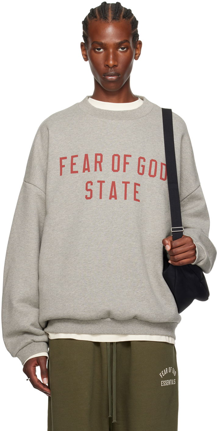Pulover Fear of God Crewneck Sweatshirt Siva | 192BT246261F