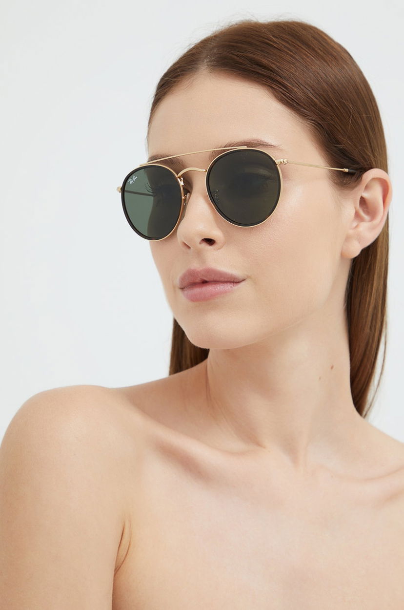 Sončna očala Ray-Ban Ray-Ban Round Double Bridge Sunglasses Kovinski | 0RB3647N.51.001