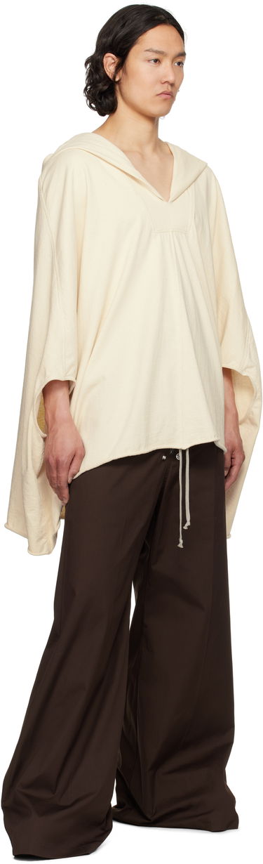 Pleteni pulover Rick Owens Rick Owens Hollywood Hooded Kaftan Bež | RR01E5505 RIGN, 3