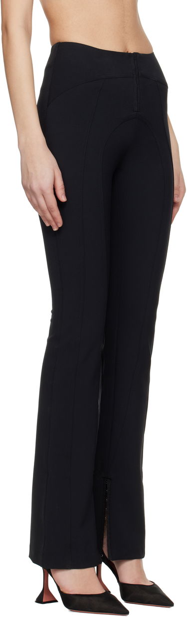 Hlače GUIZIO Guizio Aurora Hook-Front Flare Trousers Črna | F23207W015, 1