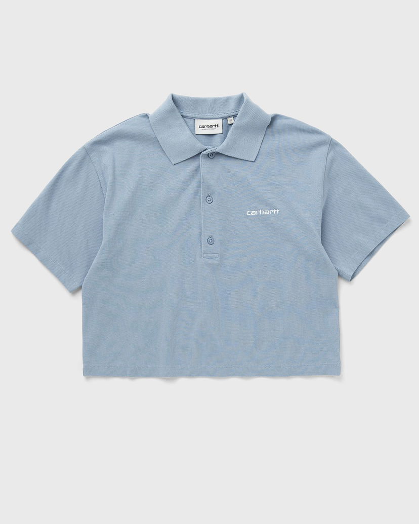 Polo majica Carhartt WIP Women's Short Sleeve Script Polo Shirt Modra | I034553-0F4.XX