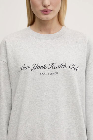 Pleteni pulover Sporty & Rich Sporty & Rich NY Health Club Sweatshirt Siva | ST071506043GY03, 7