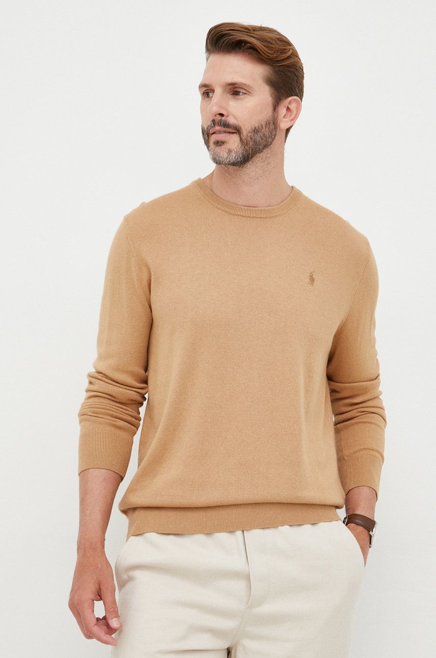 Pleteni pulover Polo by Ralph Lauren Pullover Sweater Bež | 710866549008, 0