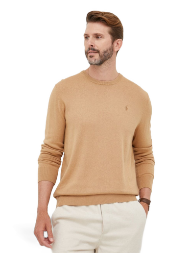 Pleteni pulover Polo by Ralph Lauren Pullover Sweater Bež | 710866549008