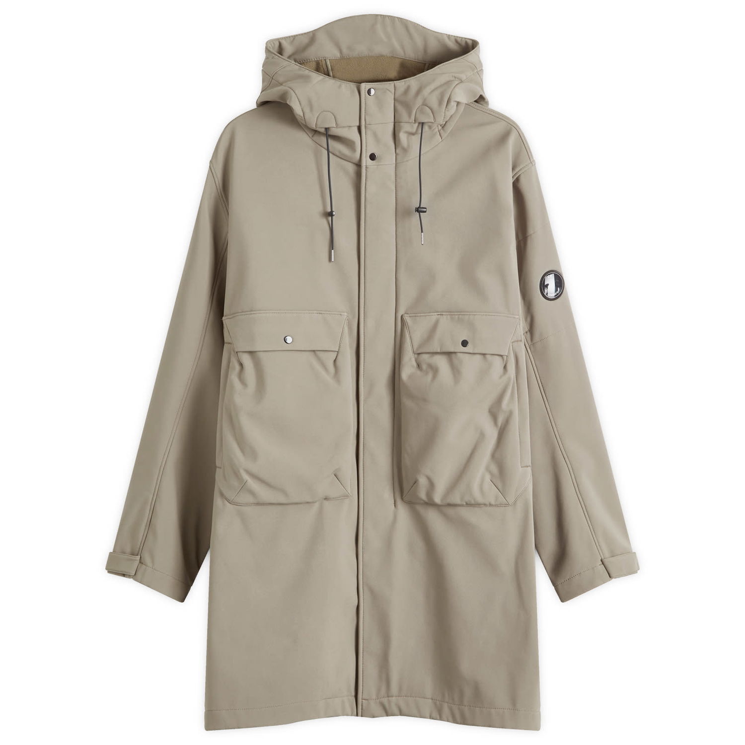 Parka C.P. Company C.P. Company Shell-R Hooded Parka Jacket Bež | CMOW008A-006097A-359, 0
