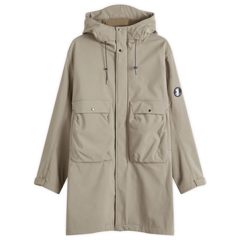 Parka C.P. Company C.P. Company Shell-R Hooded Parka Jacket Bež | CMOW008A-006097A-359