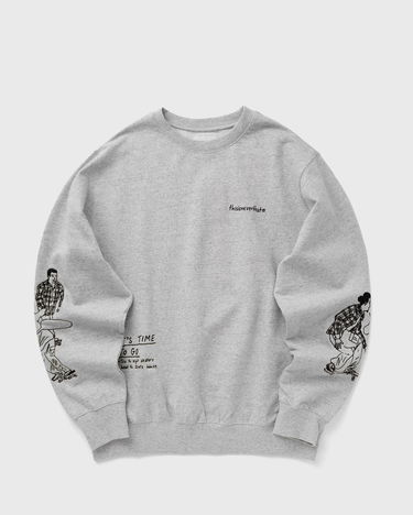 Pulover thisisneverthat SKETCH EMBROIDERY CREWNECK Sweatshirt Siva | TN243TSWCW04HGR, 0