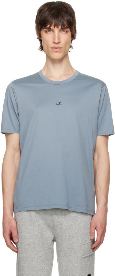 Majica C.P. Company C.P. Company Mercerized Jersey Logo T-Shirt Modra | 18CMTS088A-006374G, 0