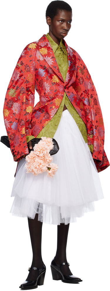 Krila Comme des Garçons Comme des Garçons Tulle Midi Skirt Bela | GO-S015-051, 3