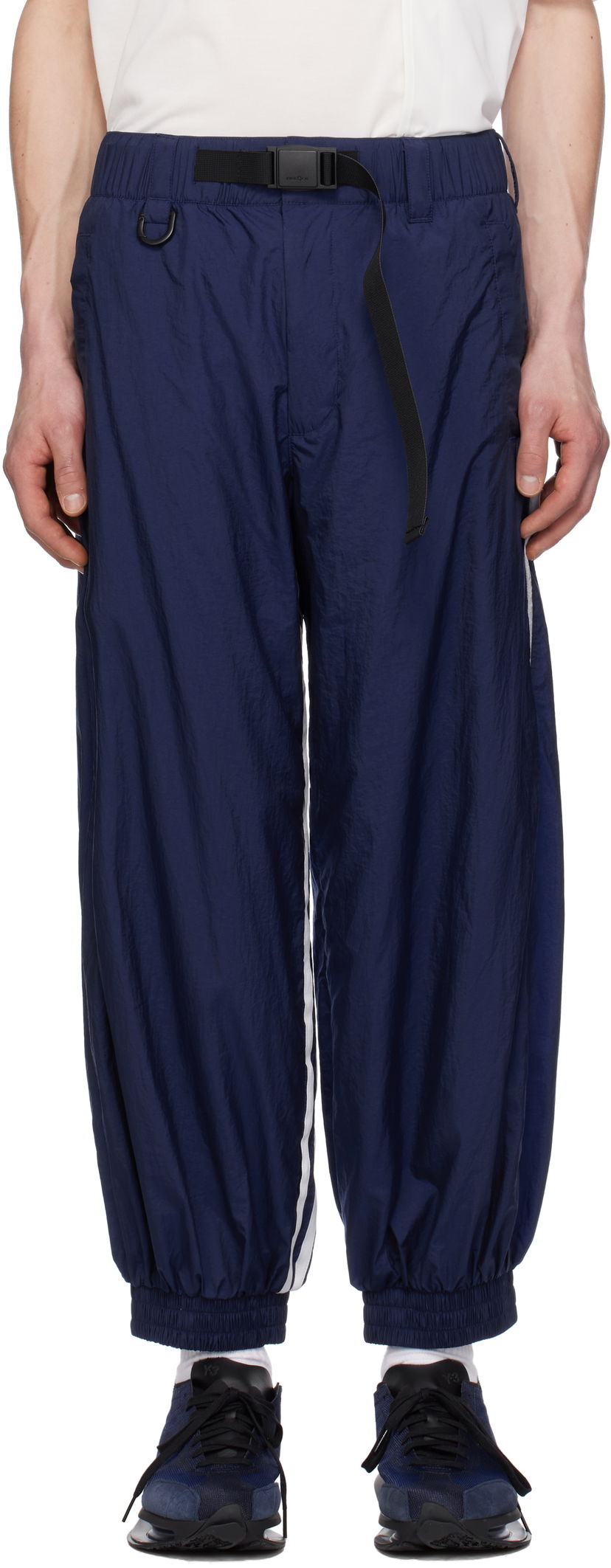 Trenirka Y-3 Y-3 3-Stripes Nylon Sweatpants Modra | JM7789