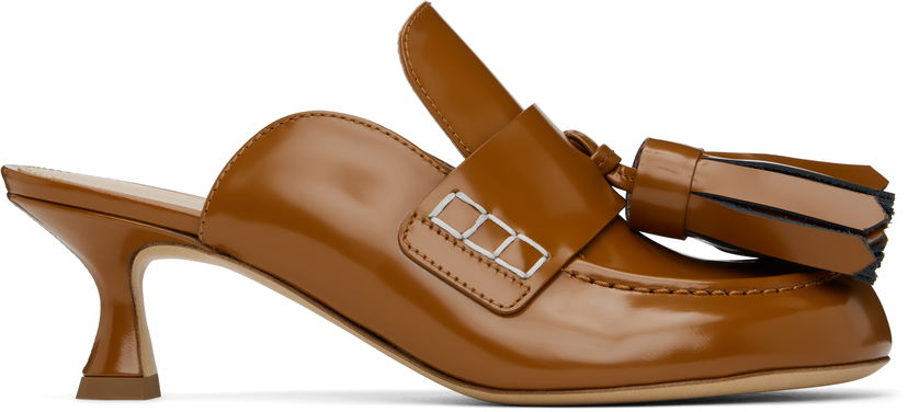 Superge in čevlji JW Anderson Leather Mules With Tassel Rjava | ANW43003A 20005