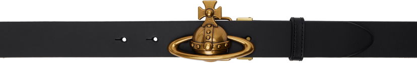 Pasovi Vivienne Westwood Vivienne Westwood Orb Buckle Belt Črna | 82010075U-L009X-