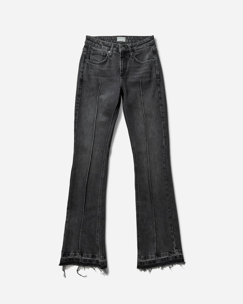 Kavbojke GUESS Women's Flare Denim Pants Black Črna | W4BU18D5AK1 GBS2