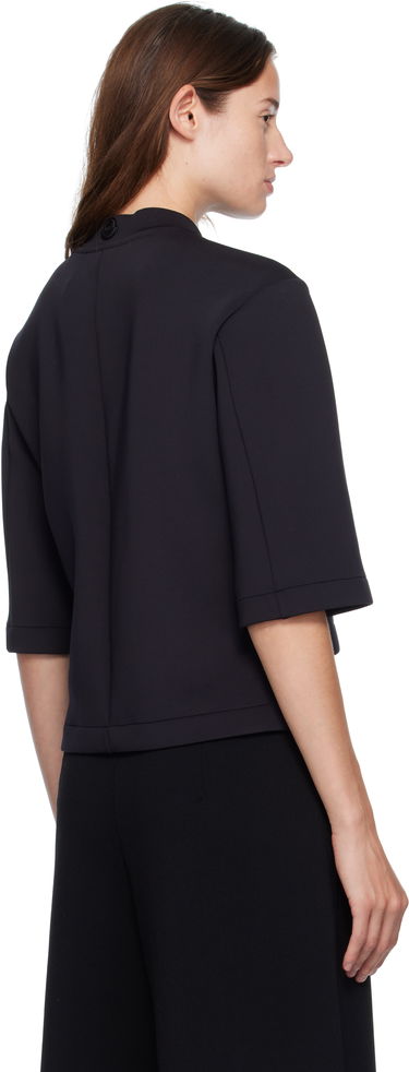 Majica Moncler Genius x Edward Enninful Neoprene Cropped Mock Neck Tee Črna | K24038C0000289A8K, 2