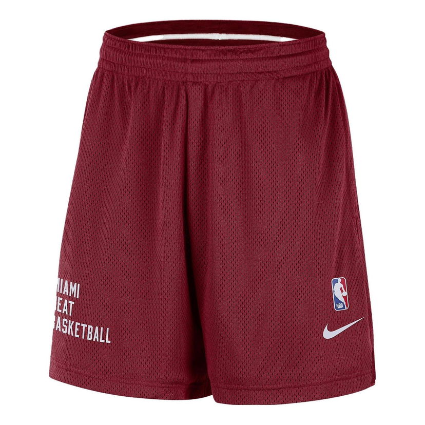 Kratke hlače Nike Miami Heat NBA Mesh Basketball Shorts Rdeča | FB3742-608