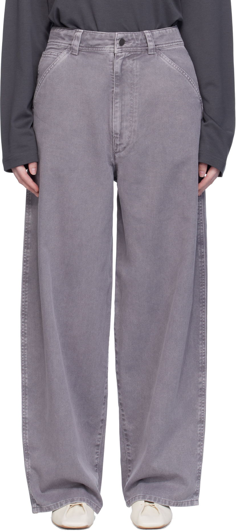 Kavbojke LEMAIRE Lemaire Large Jeans Siva | PA1224 LD1063