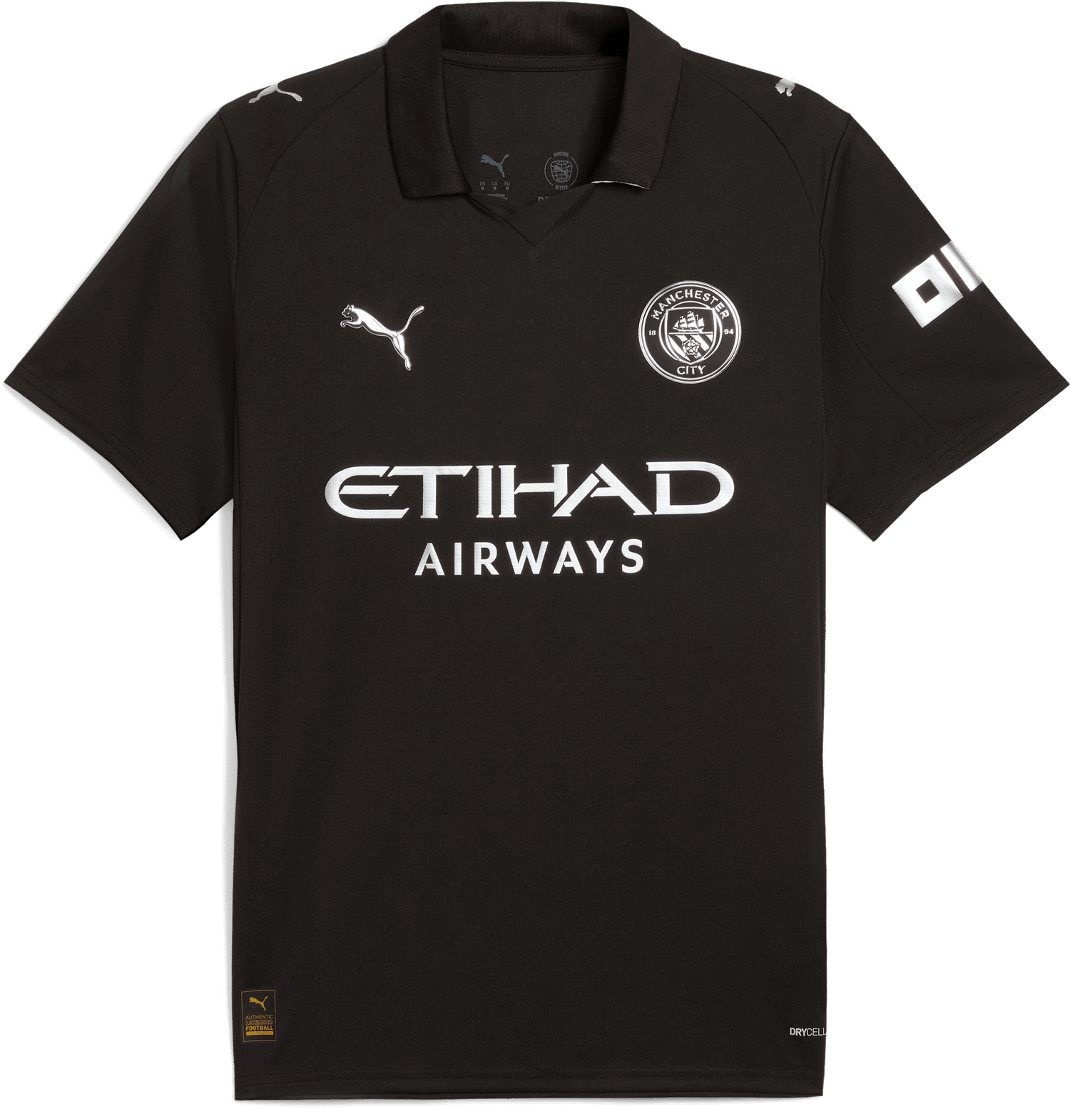Dres Puma Manchester City Away Replica Jersey 2025/26 Črna | 780350-02, 0