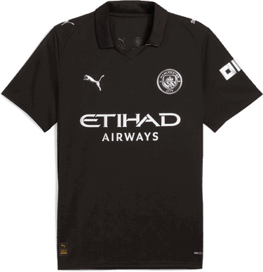 Dres Puma Manchester City Away Replica Jersey 2025/26 Črna | 780350-02, 0