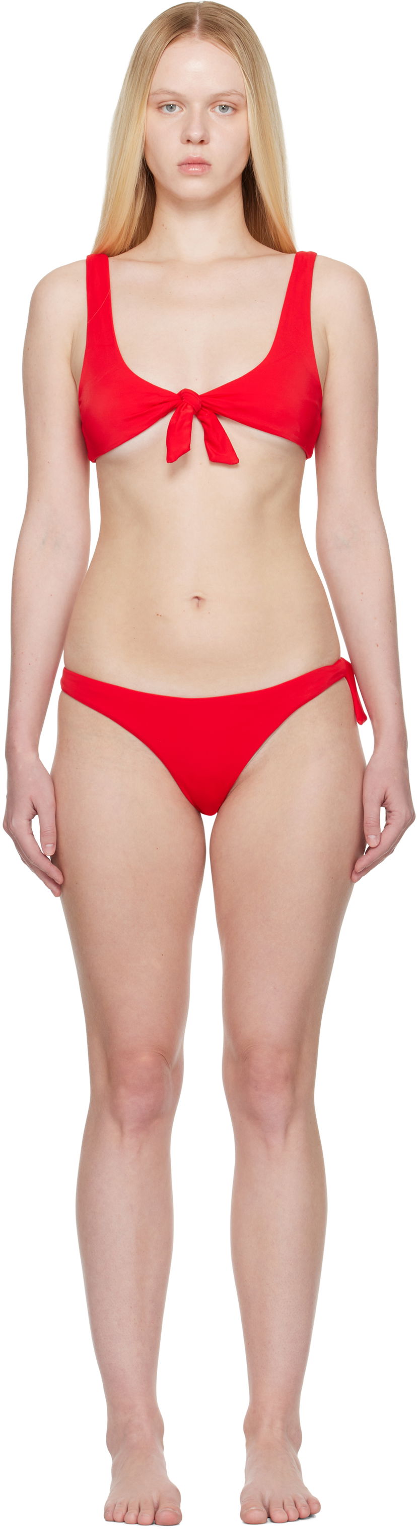 Kopalke The Attico Attico Self-Tie Bikini Rdeča | 250WBC00007 PAA094AA
